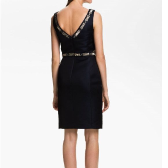 St. John Collection Duchesse Hand Beaded Dress - Size 14 - Picture 2 of 6